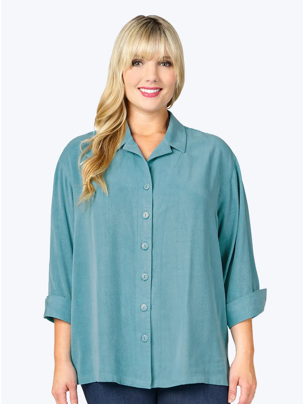 Tianello TENCEL™ Plus Sized  "Aida" Blouse