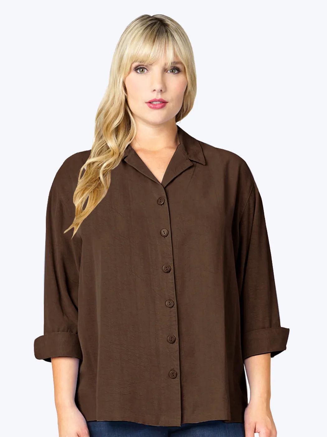 Tianello TENCEL™ Plus Sized  "Aida" Blouse