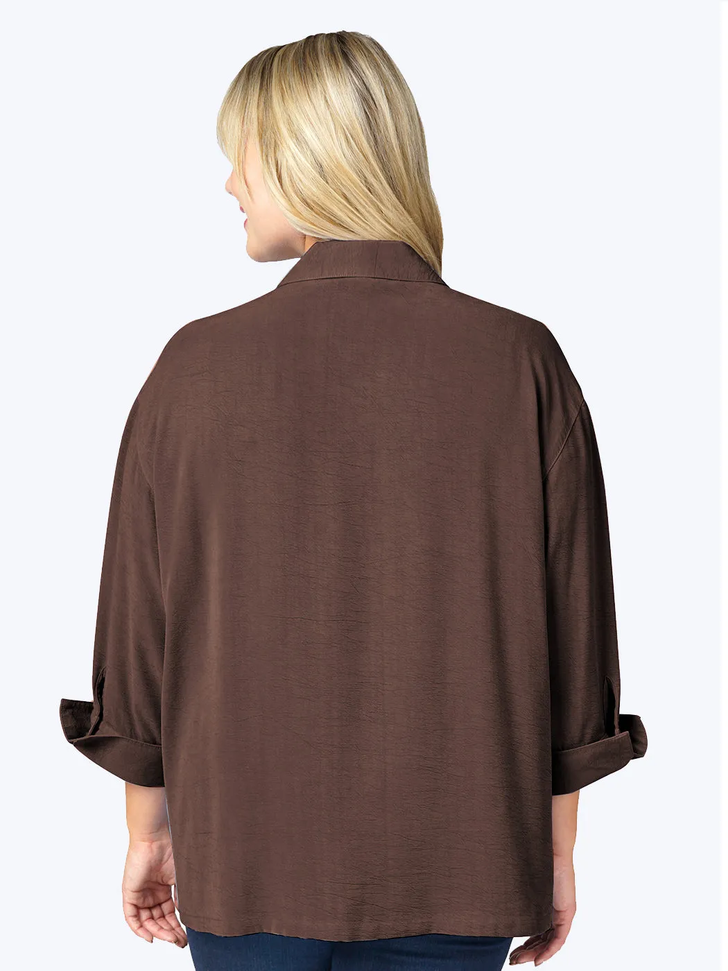 Tianello TENCEL™ Plus Sized  "Aida" Blouse