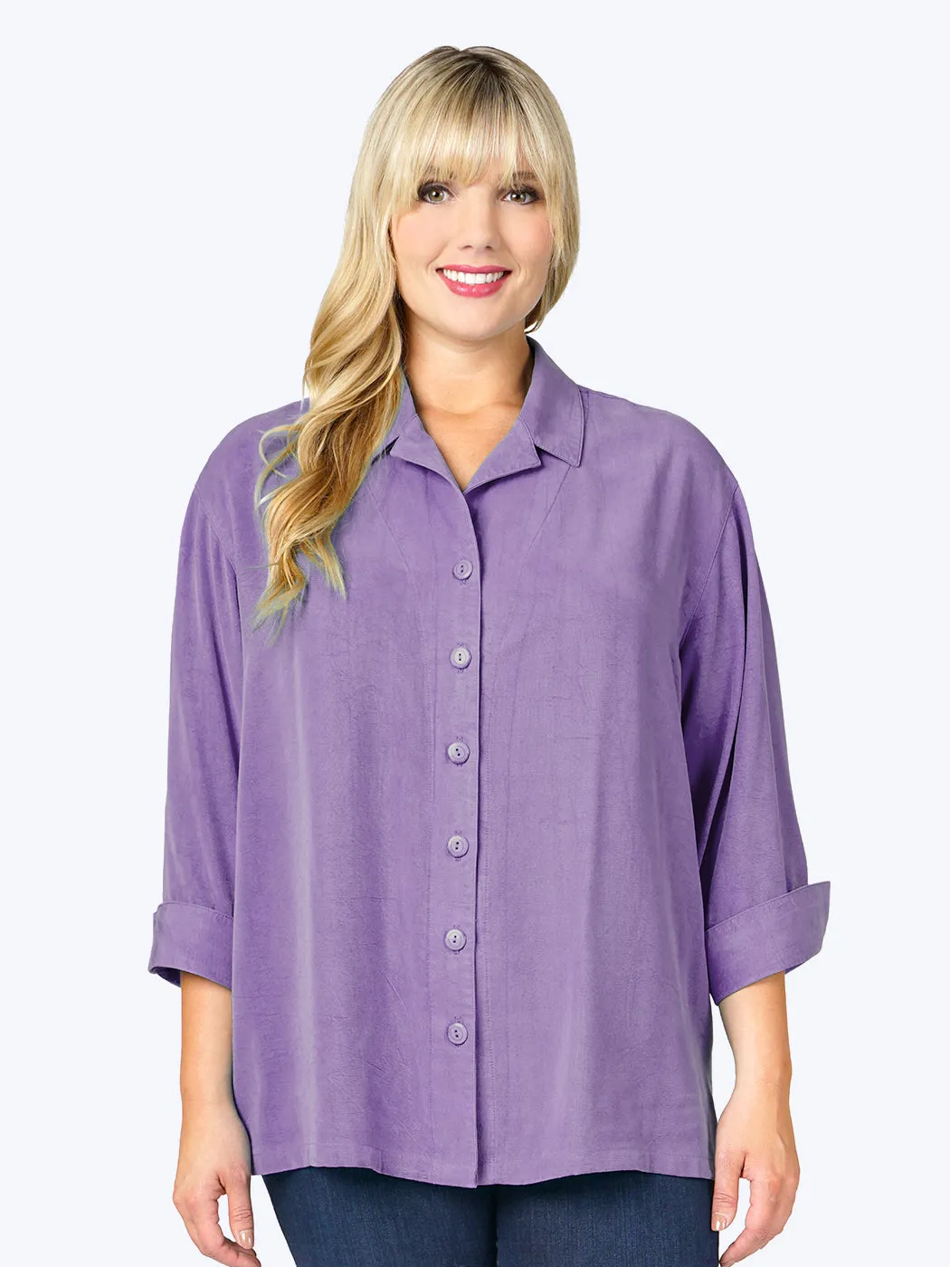 Tianello TENCEL™ Plus Sized  "Aida" Blouse