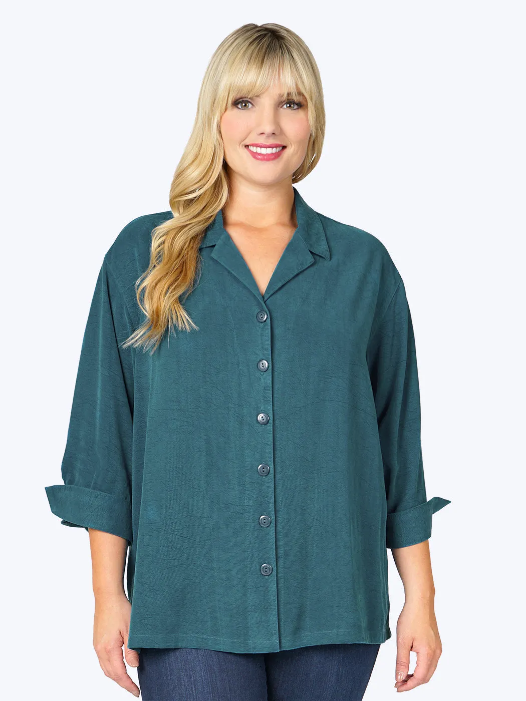 Tianello TENCEL™ Plus Sized  "Aida" Blouse