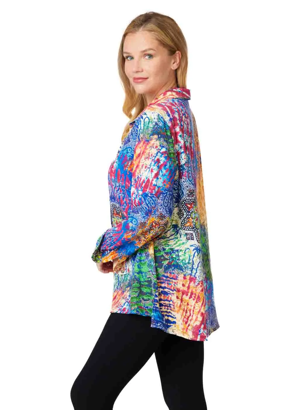 Tianello TENCEL™ Print "Endura"  Print "Loving" Blouse