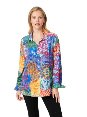 Tianello TENCEL™ Print "Endura"  Print "Loving" Blouse