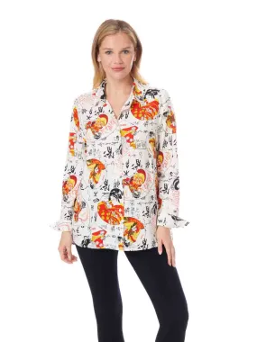 Tianello TENCEL™ Print "GEISHA"  Print "Loving" Blouse