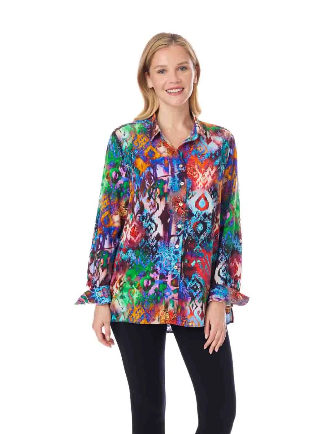 Tianello TENCEL™ Print "Majestic"  Print "Loving" Blouse