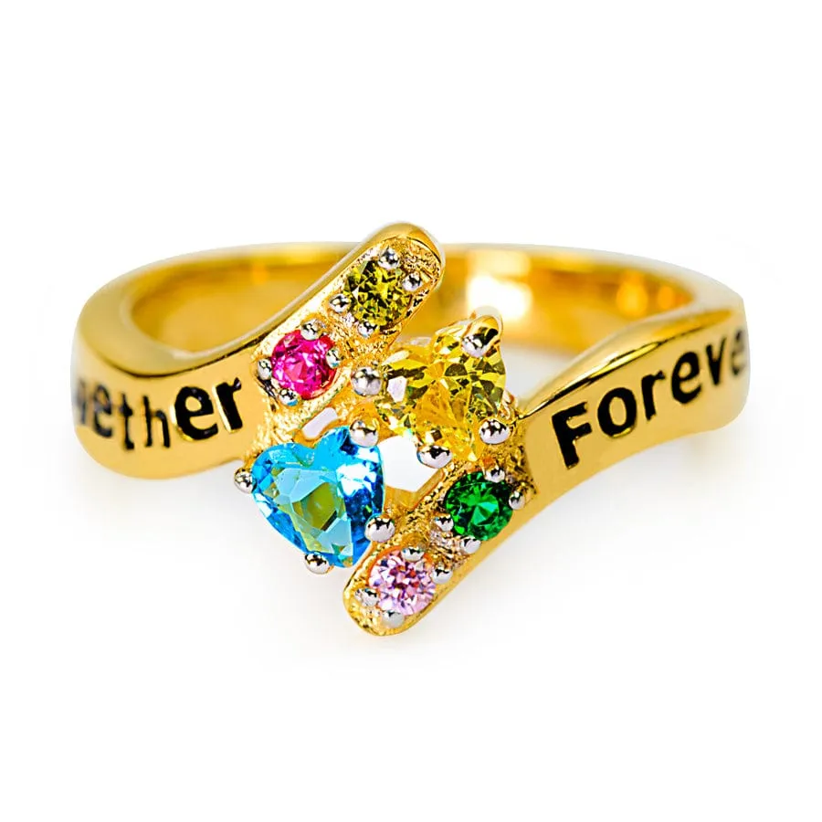 Together Forever Ring with Birthstones