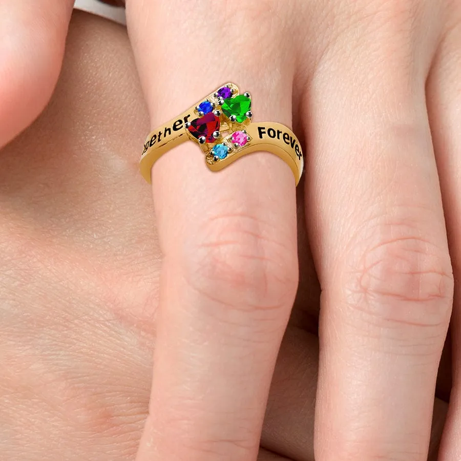 Together Forever Ring with Birthstones