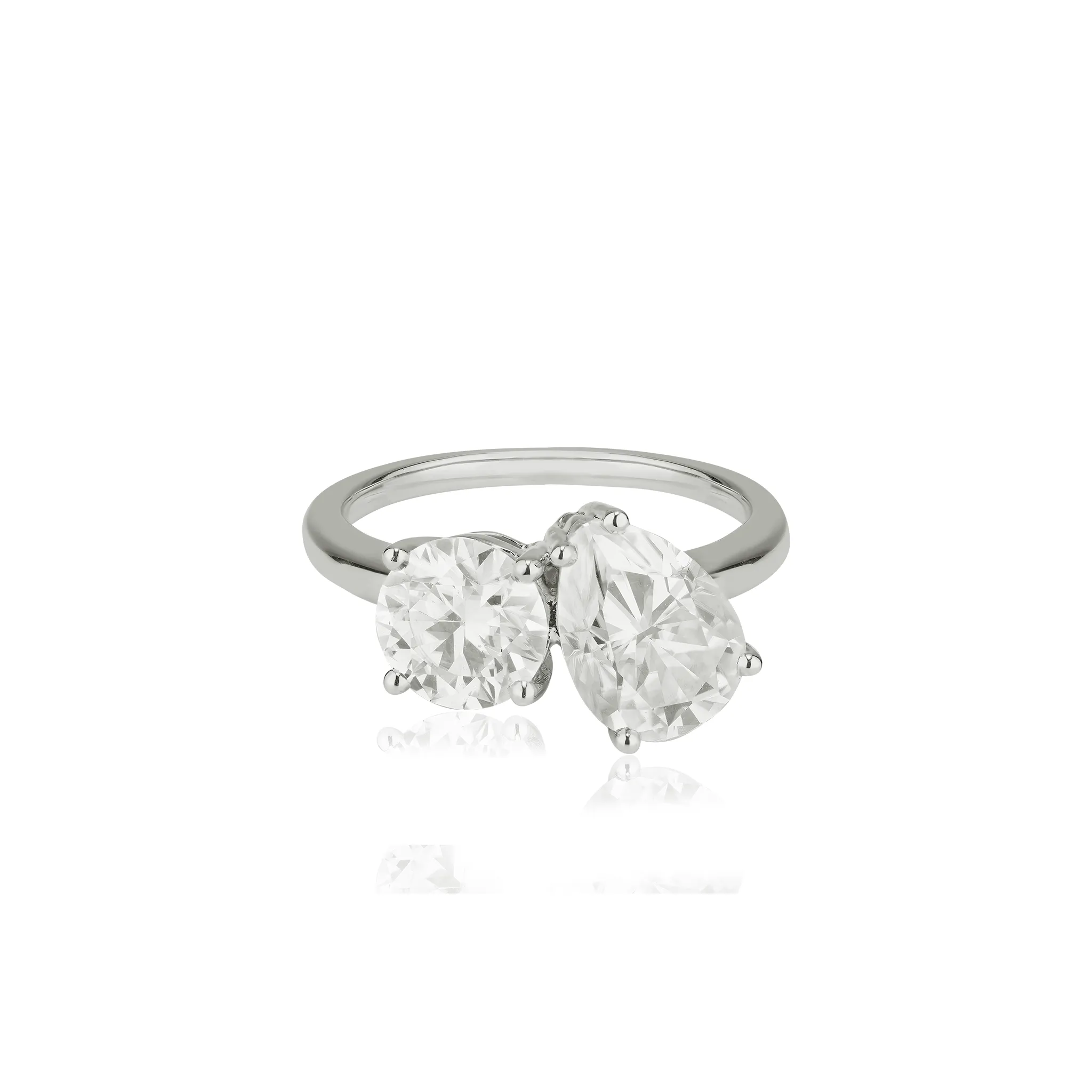 Toi Et Moi Moissanite Ring | 14k Solid Gold