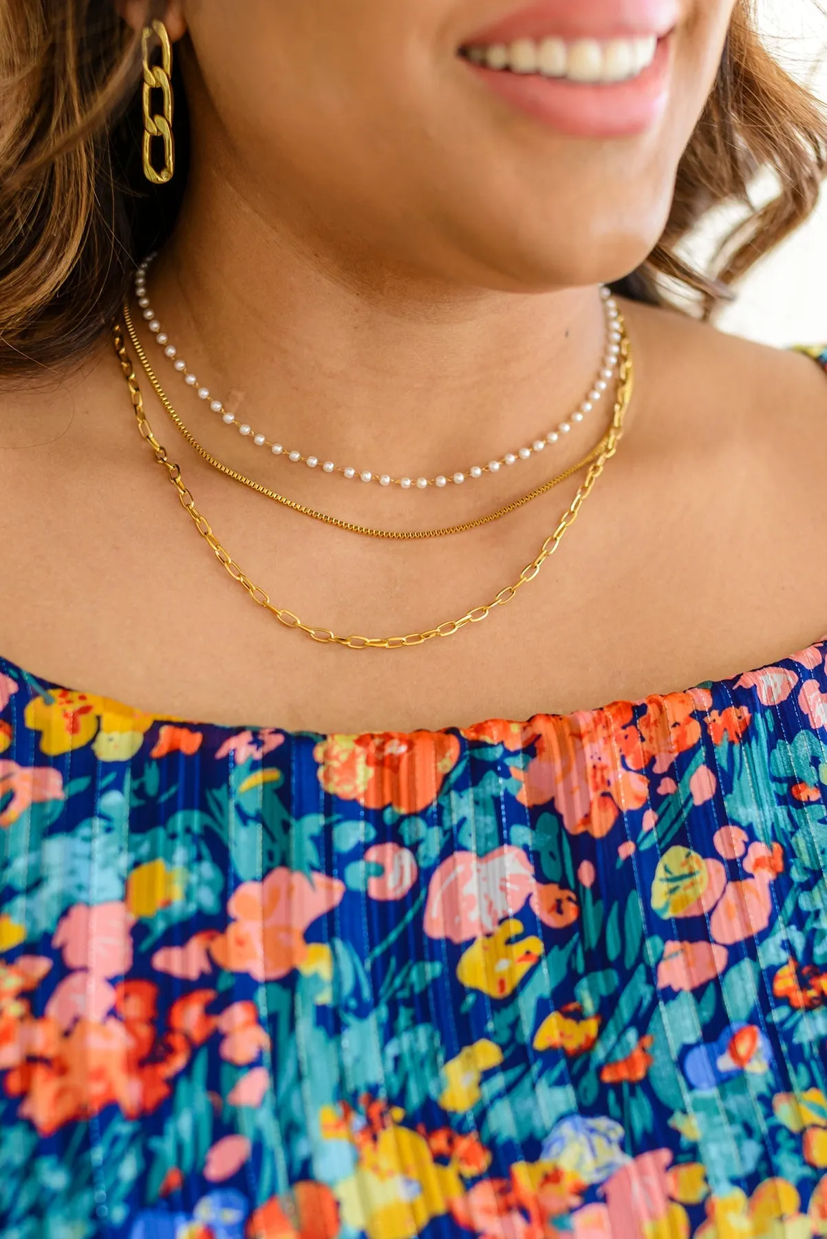 Triple Threat Layered Necklace - 4/23