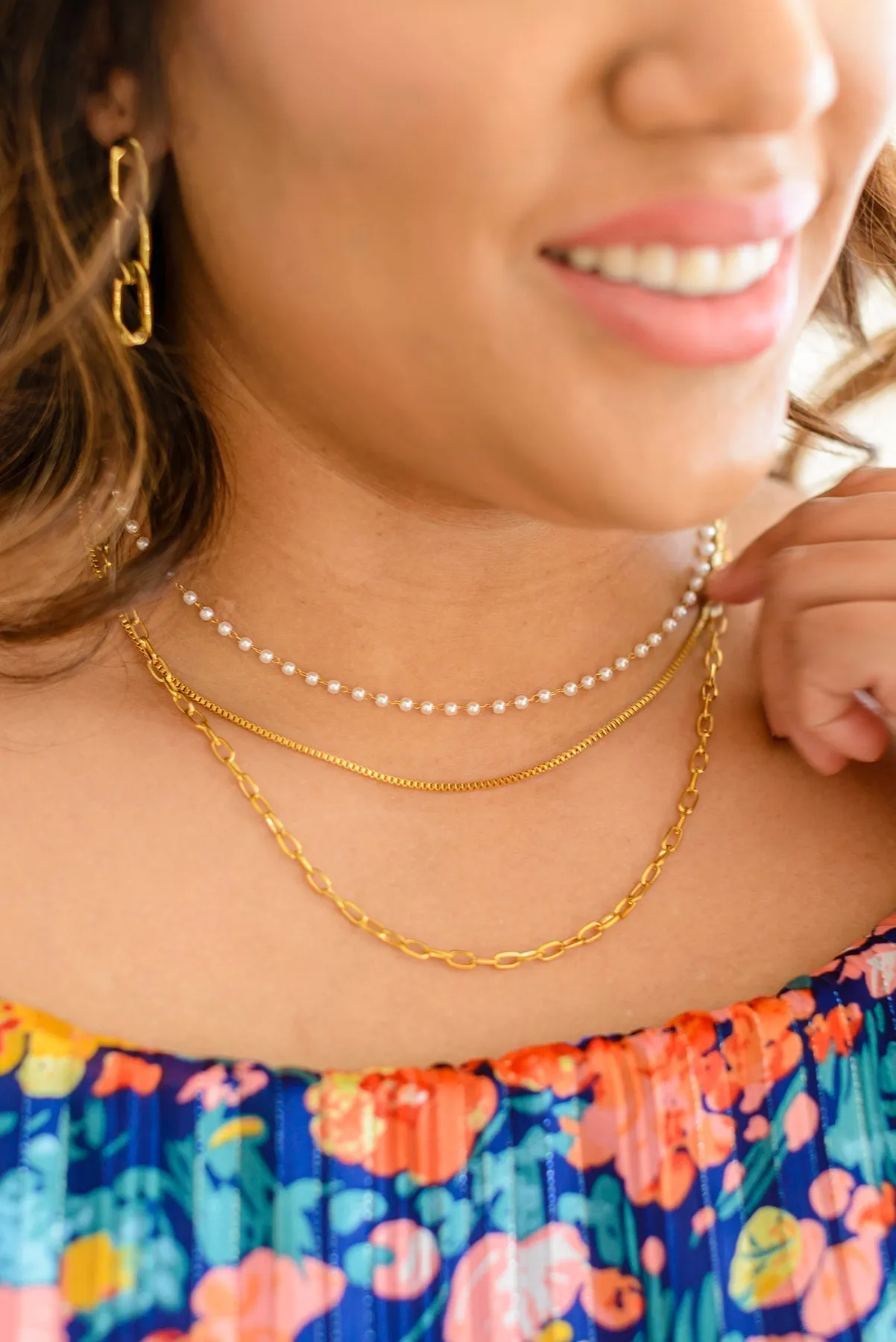 Triple Threat Layered Necklace - 4/23