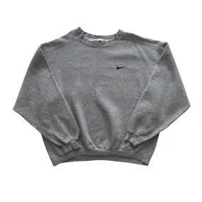 Vintage 90s Grey Nike Sweatshirt - Extra Large