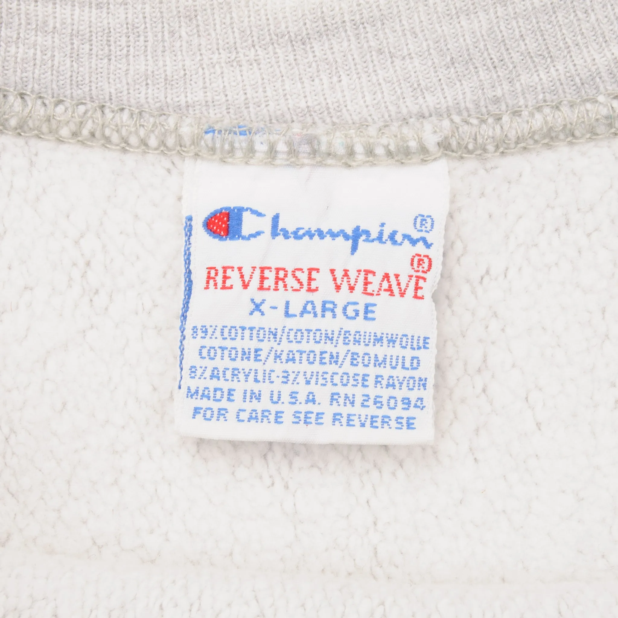 VINTAGE CHAMPION REVERSE WEAVE NFL NY GIANTS SWEATSHIRT 1990S LARGE MADE USA