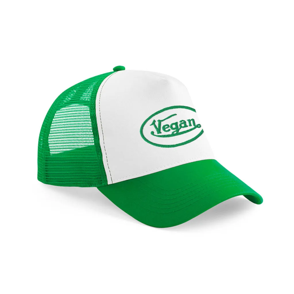 Von Vegan Trucker Hat - Green/White