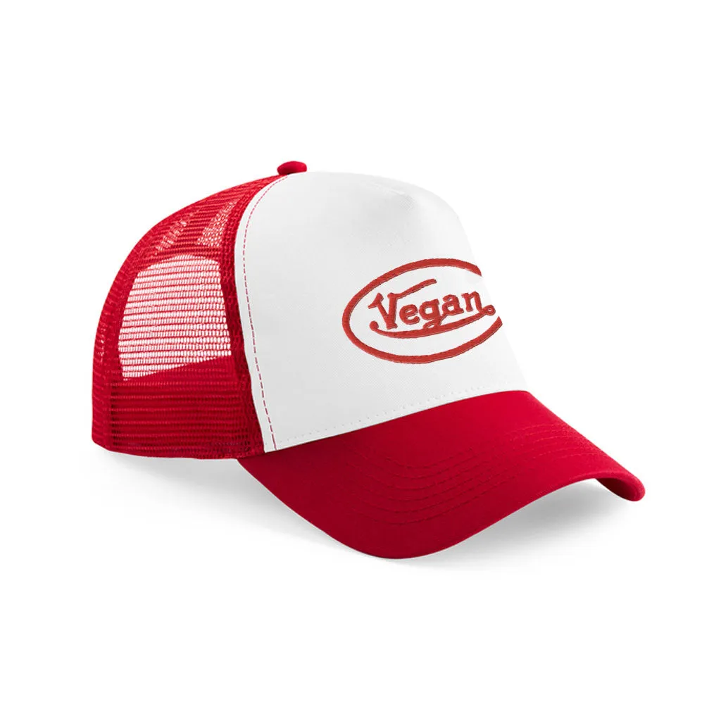 Von Vegan Trucker Hat - Red/White