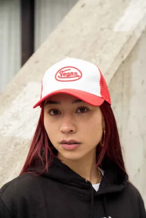 Von Vegan Trucker Hat - Red/White