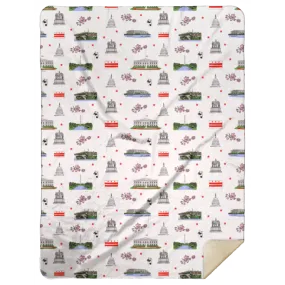 Washington D.C. Plush Throw Blanket 60x80