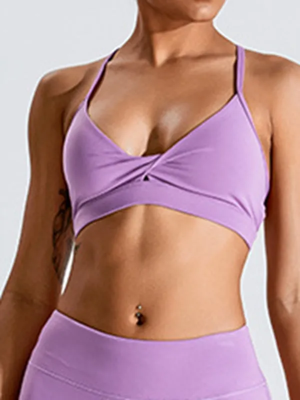 ZASUWA Female Cross Back V Collar Sports Bras